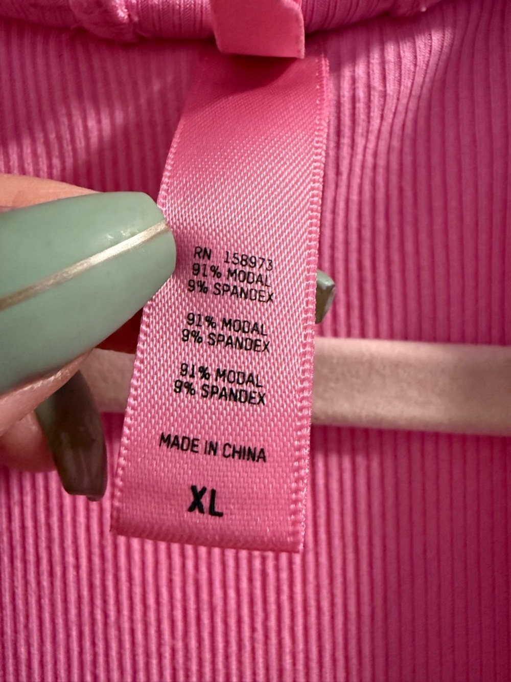 SKIMS XL soft lounge ribbed belted robe bubble gum pink pockets cozy loungewear - Picture 4 of 8
